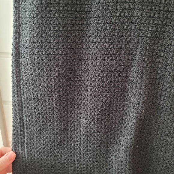 J Crew Beach Dress Black Crochet with Cute Fringe Boho - Picture 7 of 9